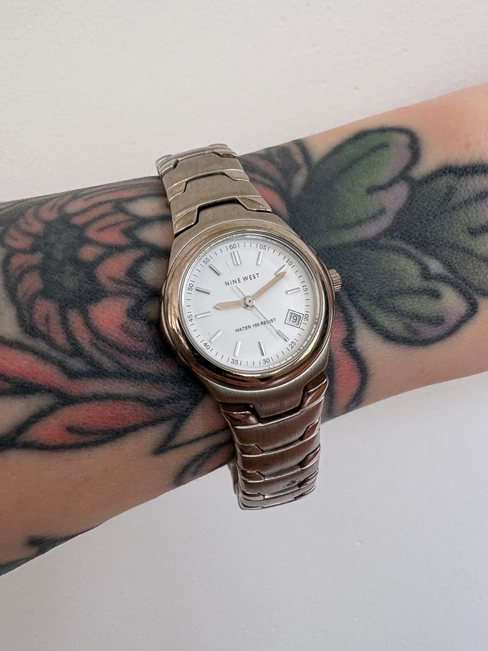 VTG Nine West Silver Watch